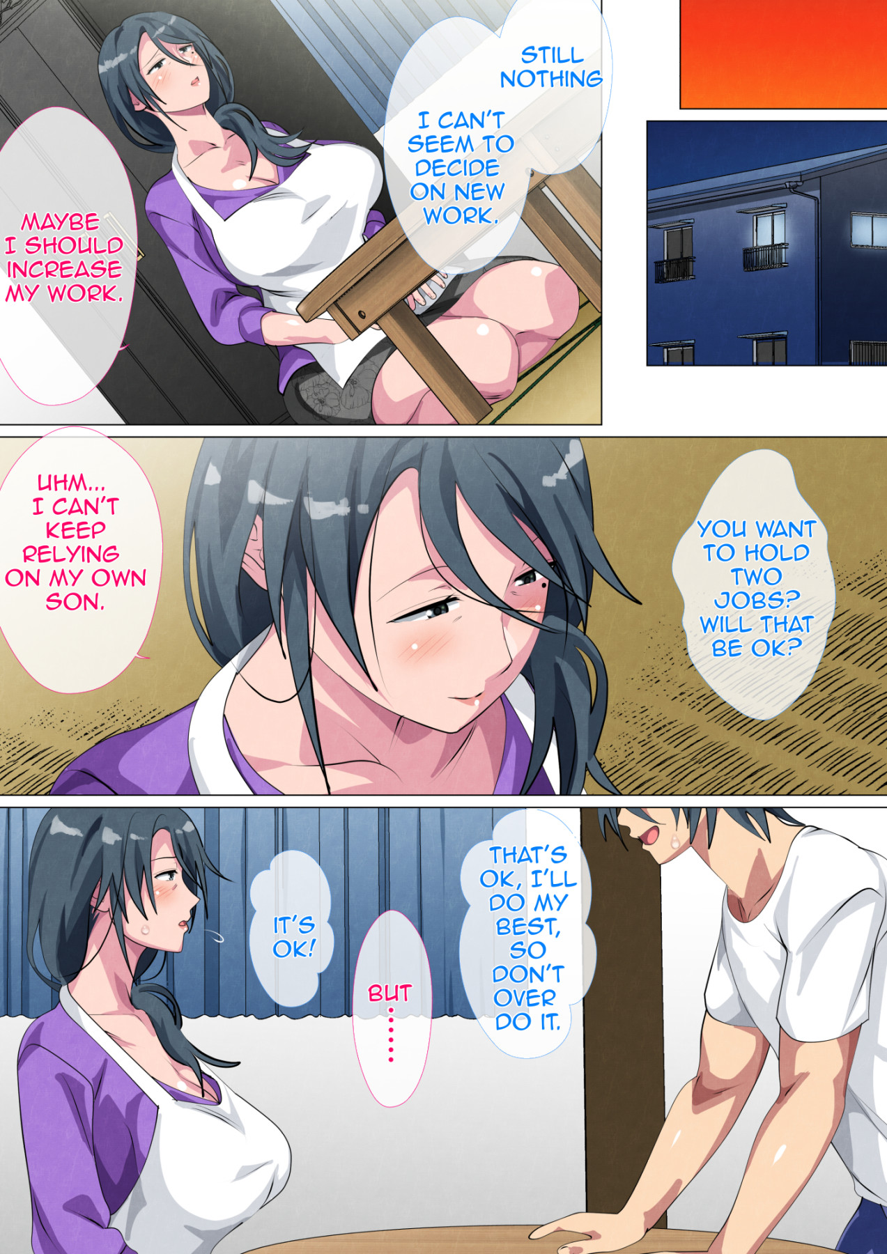 Hentai Manga Comic-Widowed Mother Sayoko ~Record of a Copulation of a Mother and Son Living in a Small Room~-Read-62